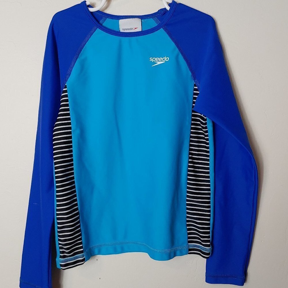 Speedo Rash‎ Guard Swim Shirt Sun 50 SPF UV Unisex Children's Small